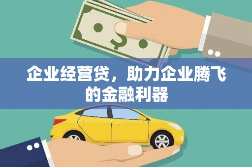修武企业经营贷，助力企业腾飞的金融利器