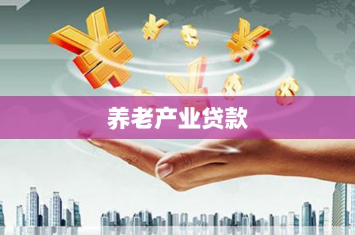 修武养老产业贷款