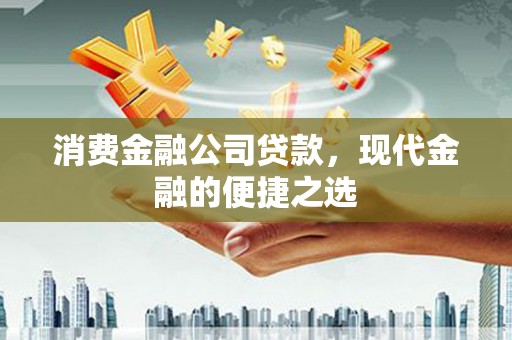 修武消费金融公司贷款，现代金融的便捷之选