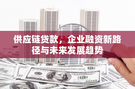 修武供应链贷款，企业融资新路径与未来发展趋势