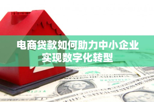 修武电商贷款如何助力中小企业实现数字化转型