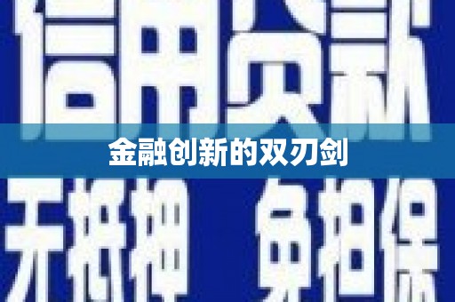修武金融创新的双刃剑