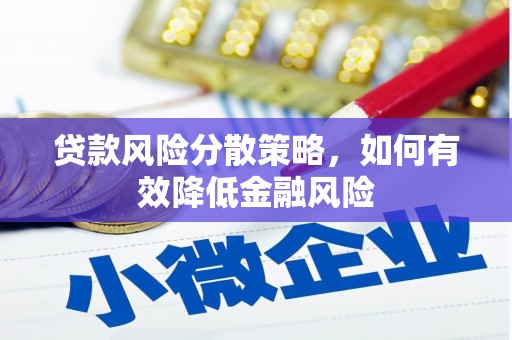 修武贷款风险分散策略，如何有效降低金融风险