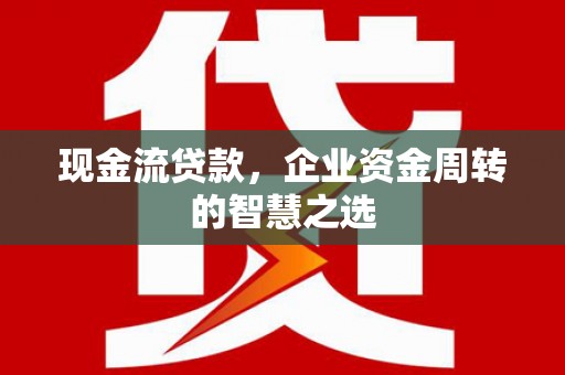 修武现金流贷款，企业资金周转的智慧之选