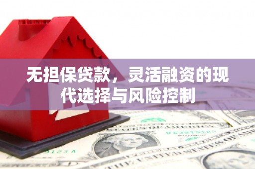 修武无担保贷款，灵活融资的现代选择与风险控制