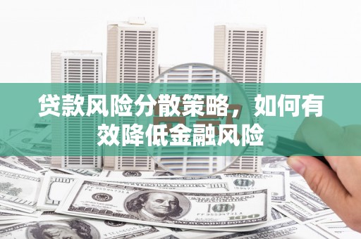 修武贷款风险分散策略，如何有效降低金融风险