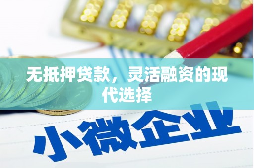 修武无抵押贷款，灵活融资的现代选择