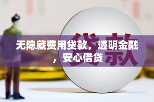 修武无隐藏费用贷款，透明金融，安心借贷
