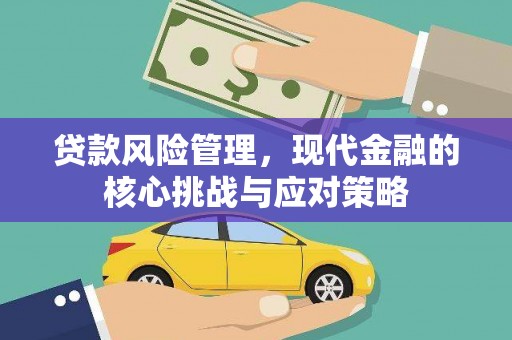 修武贷款风险管理，现代金融的核心挑战与应对策略