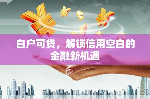 修武白户可贷，解锁信用空白的金融新机遇