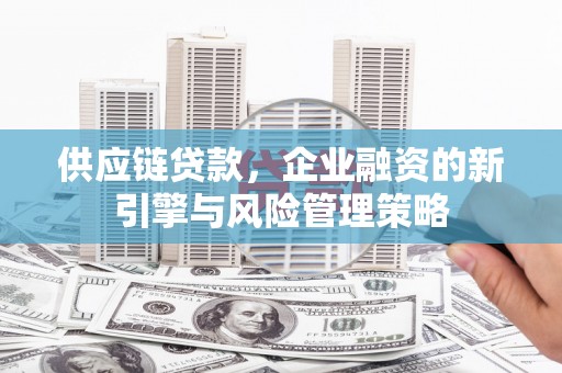 修武供应链贷款，企业融资的新引擎与风险管理策略