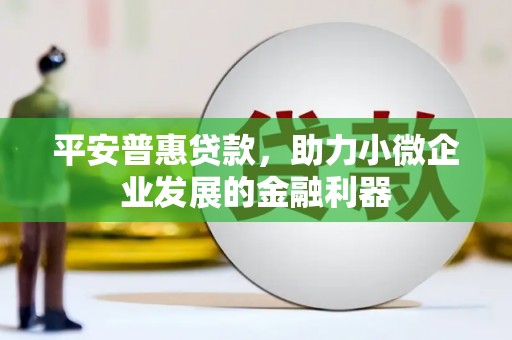 修武平安普惠贷款，助力小微企业发展的金融利器