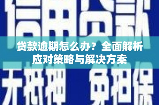 修武贷款逾期怎么办？全面解析应对策略与解决方案