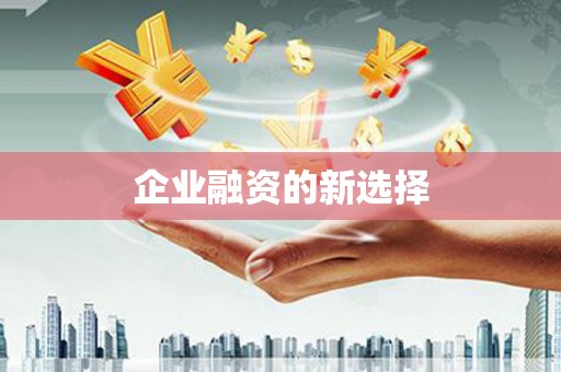 修武企业融资的新选择