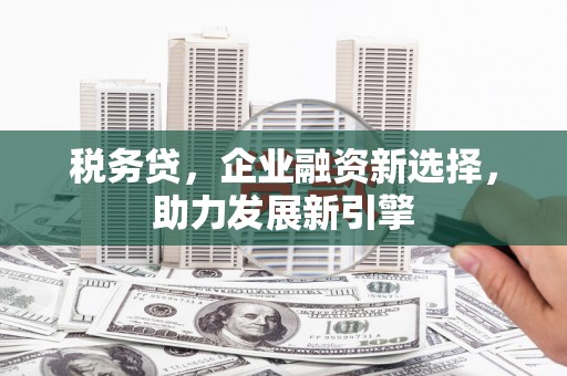 修武税务贷，企业融资新选择，助力发展新引擎