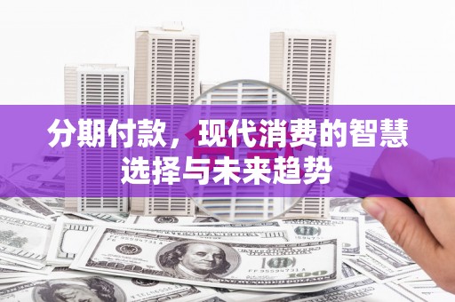 修武分期付款，现代消费的智慧选择与未来趋势