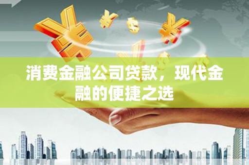 修武消费金融公司贷款，现代金融的便捷之选