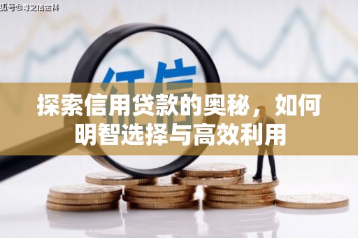 修武探索信用贷款的奥秘，如何明智选择与高效利用