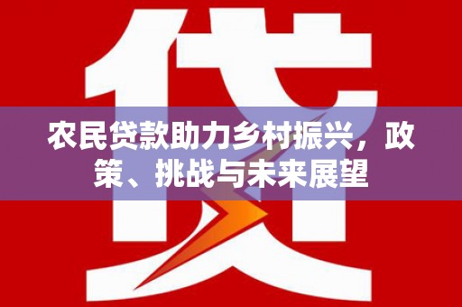 修武农民贷款助力乡村振兴，政策、挑战与未来展望