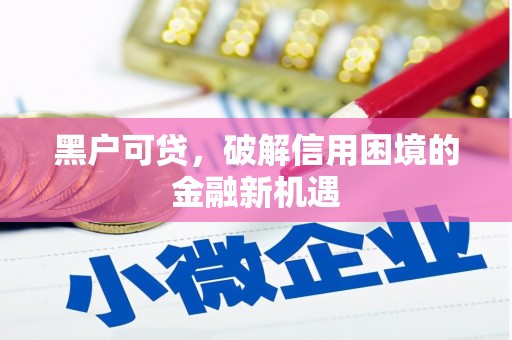 修武黑户可贷，破解信用困境的金融新机遇
