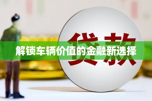 修武解锁车辆价值的金融新选择