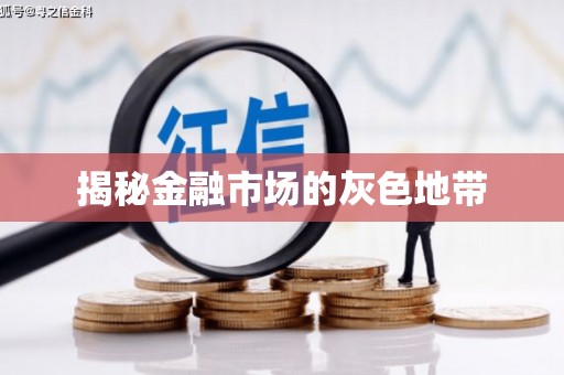 修武揭秘金融市场的灰色地带