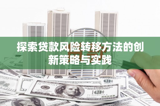 修武探索贷款风险转移方法的创新策略与实践